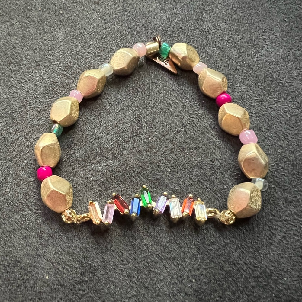 Erimish Rainbow brushed gold bracelet